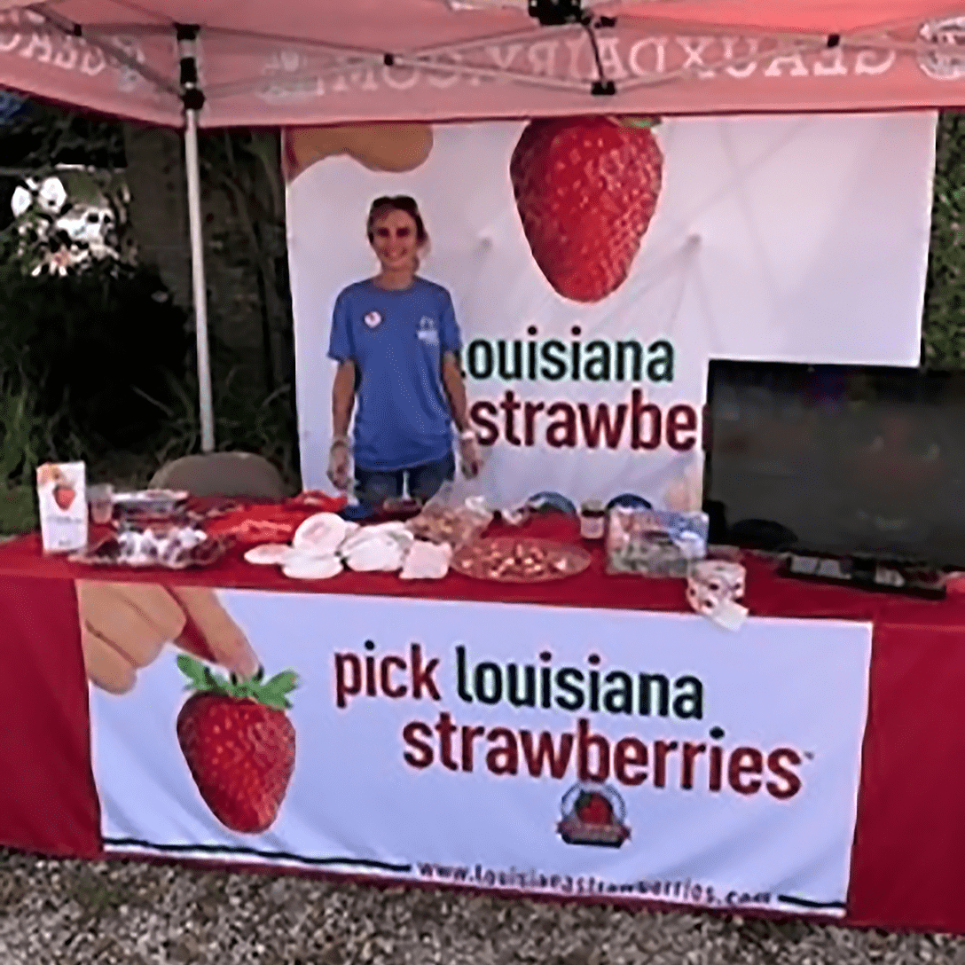 louisiana strawberries booth
